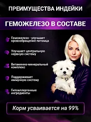 Корм для собак мелких пород Buddy Dinner Gold Line с индейкой, 3 кг + 1кг
