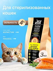 Корм для кошек Buddy Dinner Gold Line с рыбой, 3 кг
