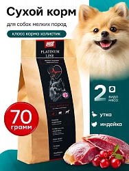 Корм для собак мелких пород Buddy Dinner Platinum Line с индейкой и уткой, 70 г