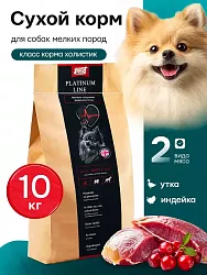 Корм для той терьера Platinum Line с индейкой и уткой, 10 кг (срок годности до 11.05.2027)